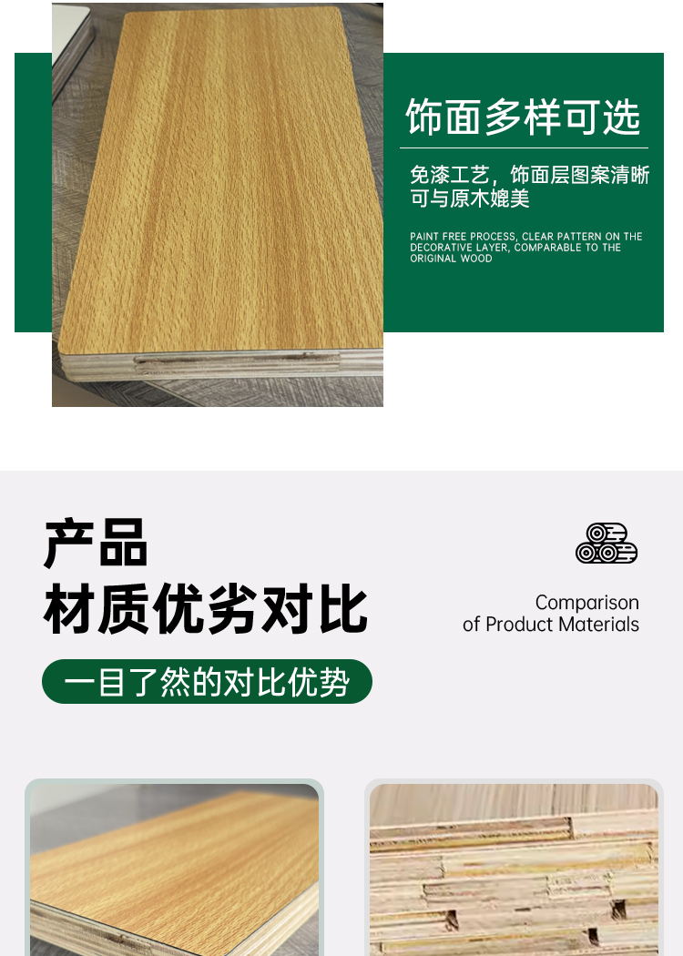 纳米复合多层二厘多层拼接生态板装修板材衣柜板家具板橱柜