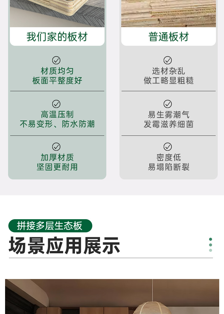 纳米复合多层二厘多层拼接生态板装修板材衣柜板家具板橱柜